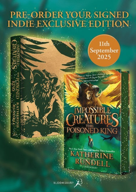 SIGNED & DEDICATED: The Poisoned King by Katherine Rundell (HARDBACK, Book 2) Available 25/09/26