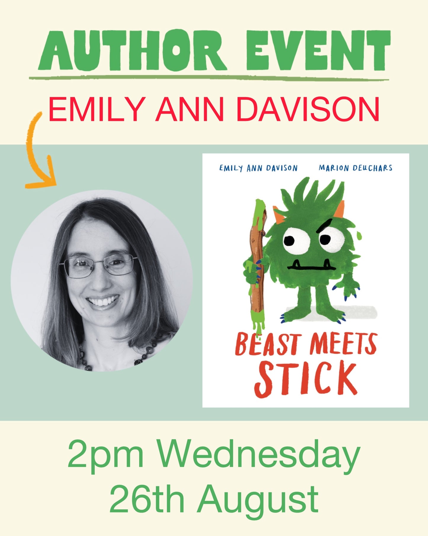 Author Event with EMILY ANN DAVISON 26/08/26